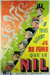 Poster Advertising the Cigarette Brand, Le Nil