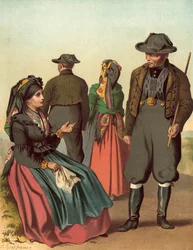 German Costume, Bohmen Kreis Eger