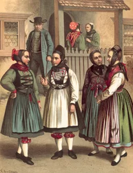German Costume, Grossherzogthum Hessen, Amt Biedenkopf