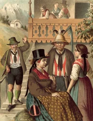 German Costume, Austria, Pinzgau