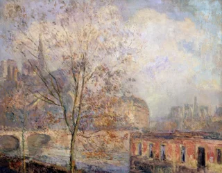 Our Lady of Paris in Autumn – 19th/20th Century – French Impressionism