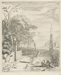 Landscape with an Obelisk