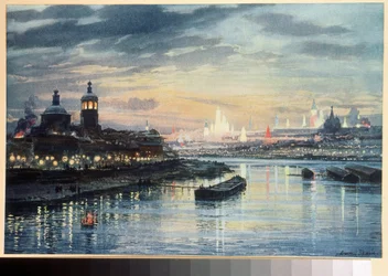 Illuminations in Moscow. 19th-century Russian art. Russian State Library, Moscow