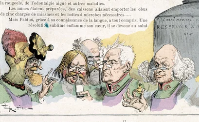 Anticipation: Scholars, War in the 20th Century (Chemical and Bacteriological Warfare?) by Robida