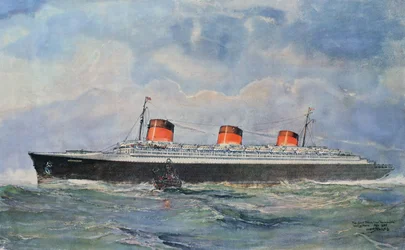 Maiden Voyage of the SS Normandie from Le Havre, 29 May
