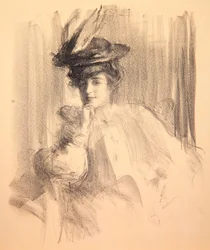 Lili with a Feather Hat