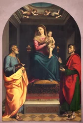 Madonna with Saints Peter and Luke