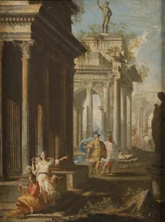 Girl Reading at Corinthian Temple