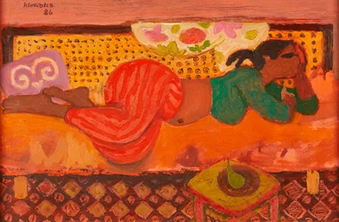 Tunisian Girl on a Couch