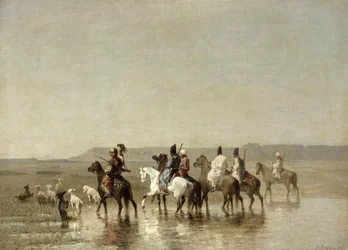 A Falcon Hunt, 1862
