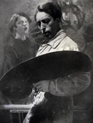 Portrait of the Painter Tullio Silvestri at Work in His Studio