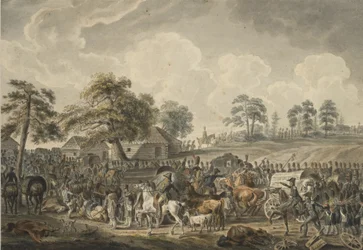 The French Army Crossing the Daugava River on July 24, 1812