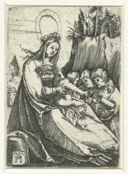 Mary with the Christ Child and Two Boys