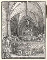 The Holy Family on the Flight into Egypt at a Fountain