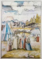 The Future Emperor Maximilian I Meets His Bride Mary of Burgundy