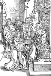 Celtes Presenting His Book to the Elector of Saxony
