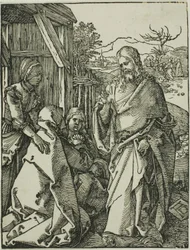Christ Taking Leave of His Mother, from The Small Woodcut Passion