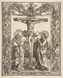Christ on the Cross Between the Virgin and Saint John