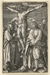 Christ on the Cross between Mary and John (Engraved Passion)