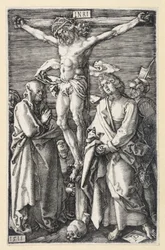 Christ on the Cross between Mary and John (Engraved Passion)