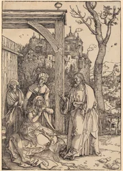 Christ Taking Leave of His Mother, Plate 17 from the Series "The Life of Mary"