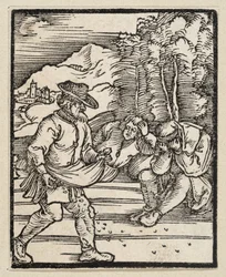The Parable of the Enemy Who Sows Weeds (from: Postilla, 43 Woodcuts)