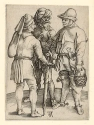 Three Peasants in Conversation