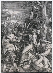 Capture of Christ, Plate 4 from the series "The Great Passion"