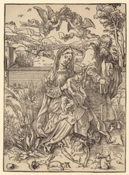 Holy Family with the Three Hares