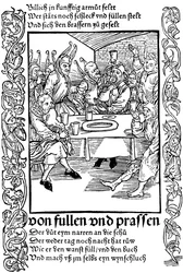 Illustration from the Book Ship of Fools by Sebastian Brant, 1494