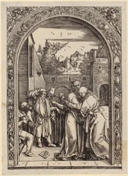Joachim and Anna under the Golden Gate, Plate 4 from 