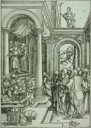 The Life of the Virgin: The Presentation of the Virgin in the Temple (Bartsch 81)