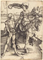 Lady on Horseback and the Lansquenet