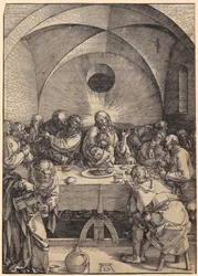 Last Supper, Plate 2 of the Series "The Great Passion"