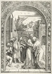 Life of the Virgin: Joachim and Anna Embracing under the Golden Gate