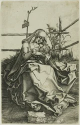 Madonna on a Grassy Bank