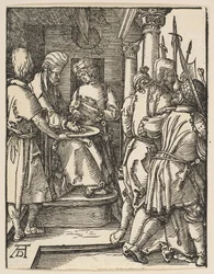 Pilate Washing His Hands, from The Small Passion, ca. 1509
