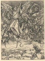 Saint Michael Fighting the Dragon, from the series The Apocalypse