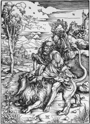 Samson Kills the Lion