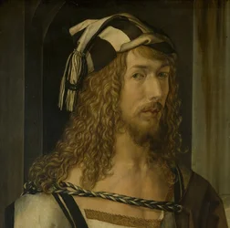 Self-portrait (Madrid), head detail