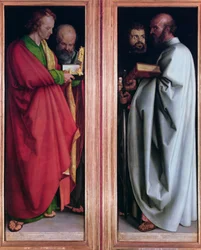 St. John with St. Peter and St. Paul with St. Mark