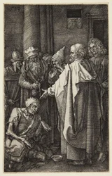 St. Peter and St. John Healing the Lame Man (Engraved Passion series)