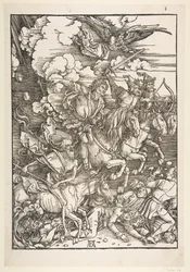 The Four Horsemen, from The Apocalypse, Latin Edition