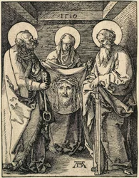 The Little Passion: Veronica between Saints Peter and Paul