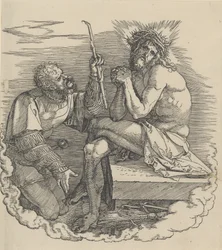 The Man of Sorrows Mocked by a Soldier, Frontispiece to the Great Passion