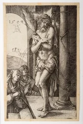 The Man of Sorrows by the Column with the Virgin and St. John from the Engraved Passion