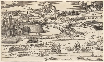 The Siege of a Fortress (left side only, of 2 blocks)