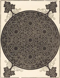The Sixth Knot (combining seven small systems of knots with black centers)