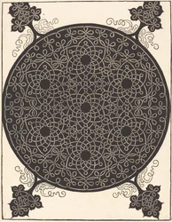 The Sixth Knot (combining seven small systems of knots with black centers)