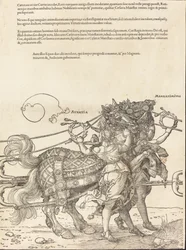 The Triumphal Chariot of Maximilian I The Great Triumphal Car [plate 7 of 8]